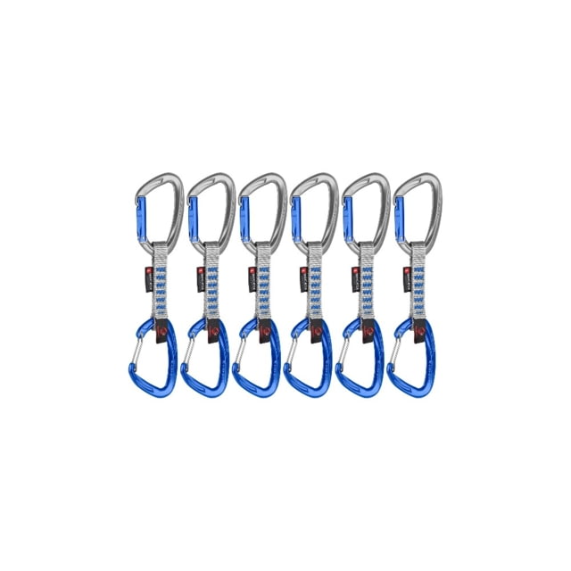 Mammut Crag Keylock Wire 10 cm Indicator 6-Pack Quickdraws Straight Gate/Wire Gate 10 cm