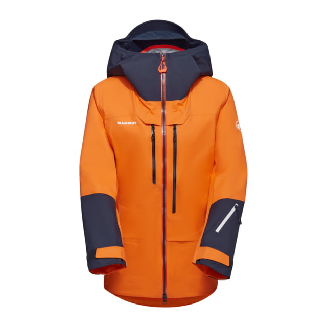 Mammut Haldigrat Air HS Hooded Jacket – Womens Tangerine/Marine Medium