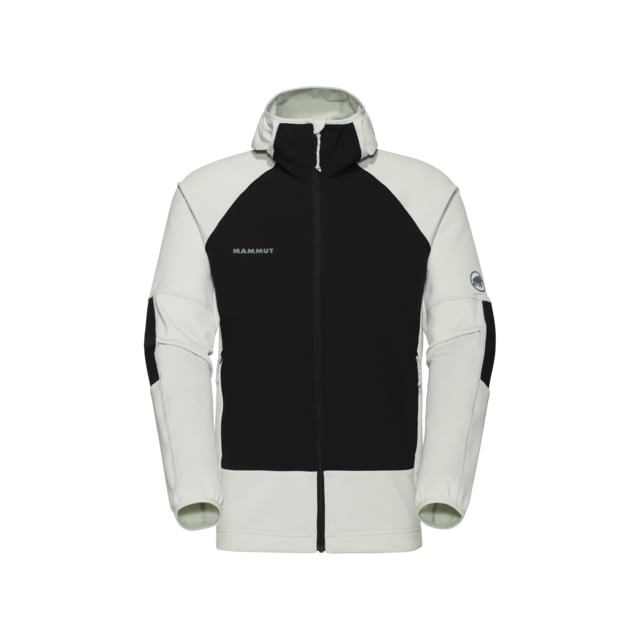 Mammut Massone ML Hooded Jacket - Men's Silver Sage-Black XXL