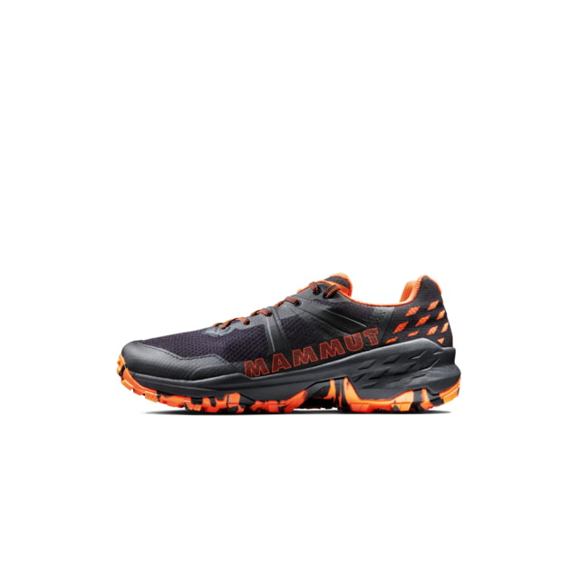 Mammut Sertig II Low Hiking Shoes - Men's Black-Vibrant Orange US 12.5