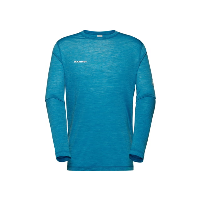 Mammut Tree Wool FL Longsleeve T-Shirt - Men's Glacier Blue Melange XXL