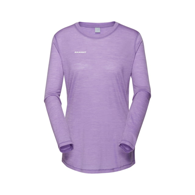 Mammut Tree Wool FL Longsleeve T-Shirt - Women's Lavandin Melange XL