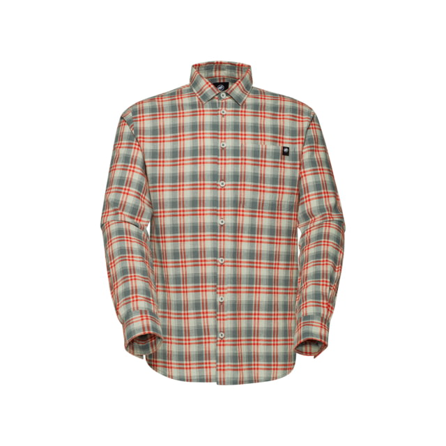 Mammut Trovat Summer Longsleeve Shirt - Men's Silver Sage-Mammut Red S