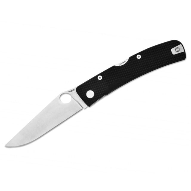 Manly Peak G10 D2 Two Hand Folding Knife Black Small