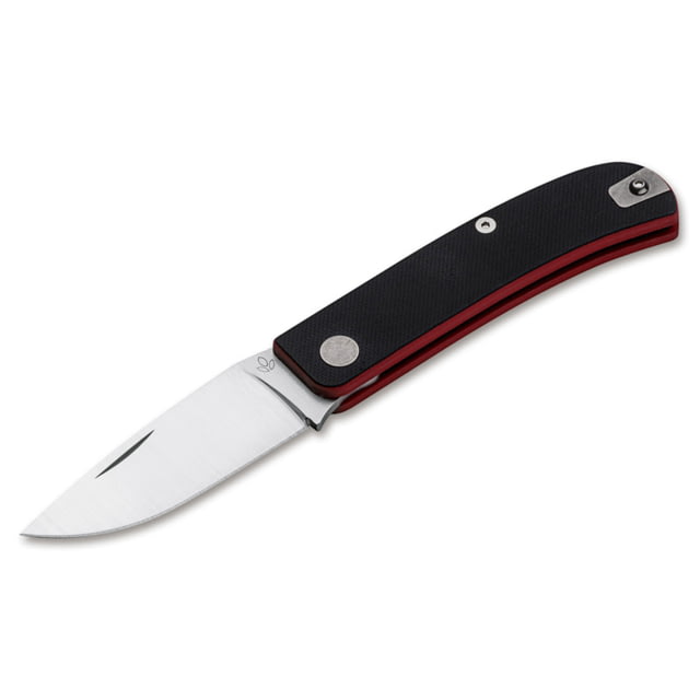 Manly Wasp 14C28N Folding Knife Red/Black Small