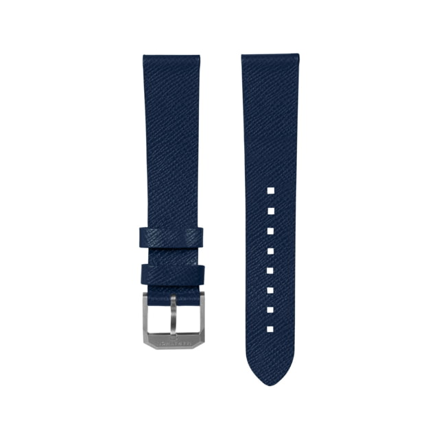 Marathon Marathon Cross Hatch 2-Piece Strap Italian Leather Steel Buckle 20mm Royal Blue Extra Long