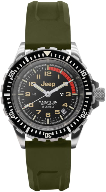 Marathon JEEP GSAR on Rubber OD Green Watch Black 41mm