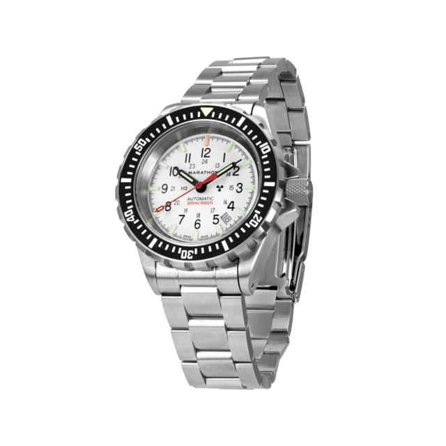 Marathon Arctic Edition Large Divers Automatic Watches NGM Marathon Logo Bracelet White Dial 41mm Diameter / 14mm Thickness