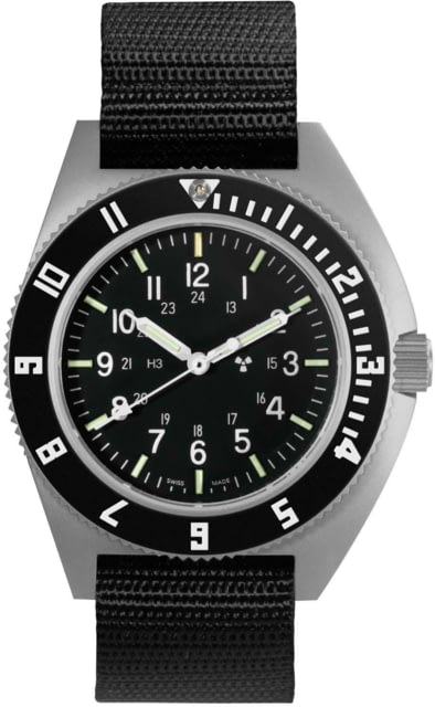 Marathon Steel Navigator Black Nylon Ballistic Strap 12in Black 41mm
