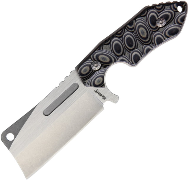 Marbles Fixed Blade 3.5" stainless blade Black and gray sculpted G10 handle MR560 /