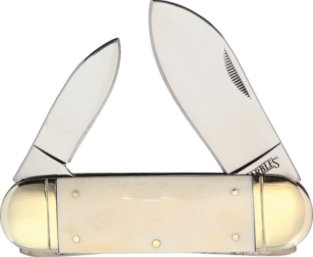 Marbles Sunfish White Smooth Bone Folding Knife Mirror finish stainless spear and pen blades White smooth bone handle MR581/ PK510WH