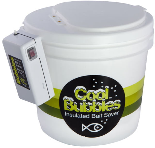 Marine Metal Products Cool Bubbles 3.5 Quart Insulated Aerated Bait Container White