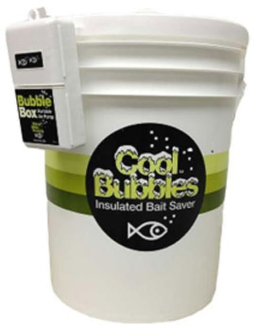 Marine Metal Products Cool Bubbles 5 Quart Insulated Aerated Bait Container w/B-11 Model Pump White