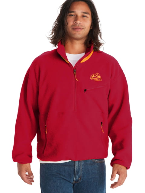 Marmot 94 E.C.O. Recycled Fleece - Men's Team Red/Golden Sun Medium