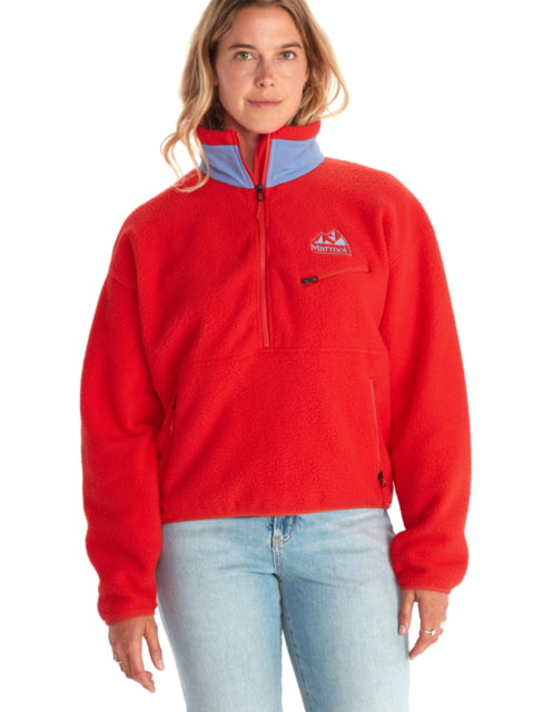 Marmot 94 E.C.O. Recycled Fleece - Women's Victory Red/Getaway Blue Large