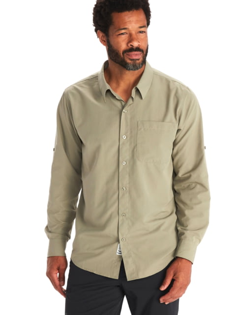 Marmot Aerobora Long Sleeve Top - Men's Vetiver Small