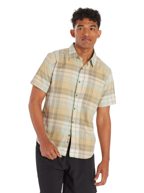 Marmot Aerobora Novelty Short Sleeve Top - Men's Vetiver Wayland Plaid Medium