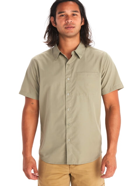 Marmot Aerobora Short Sleeve Top - Men's Vetiver Large