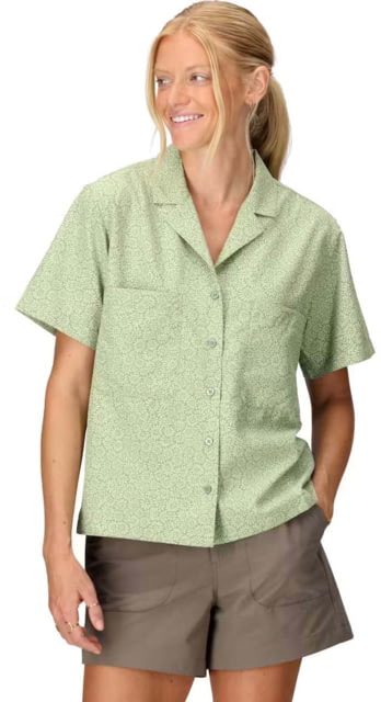 Marmot Marmot AirExchange SolarShield Camp Novelty SS Shirt - Women's Agate Green Mini Bloom L
