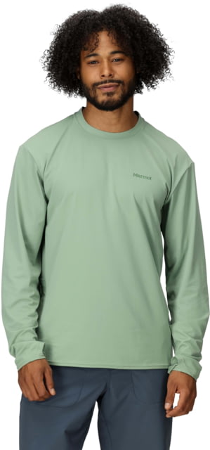 Marmot Marmot AirExchange SolarShield Crew LS - Men's Agate Green XXL