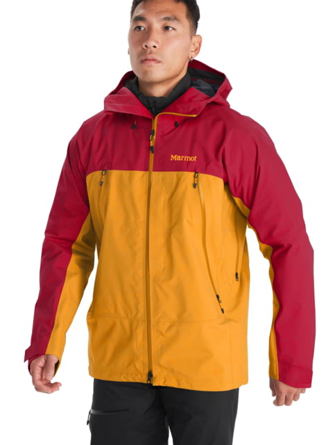 Marmot Alpinist GORE-TEX Jacket - Men's Team Red/Golden Sun Medium