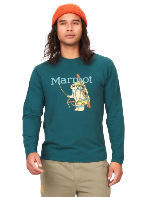 Marmot Backcountry Marty Long Sleeve Tee - Men's Dark Jungle 2XL