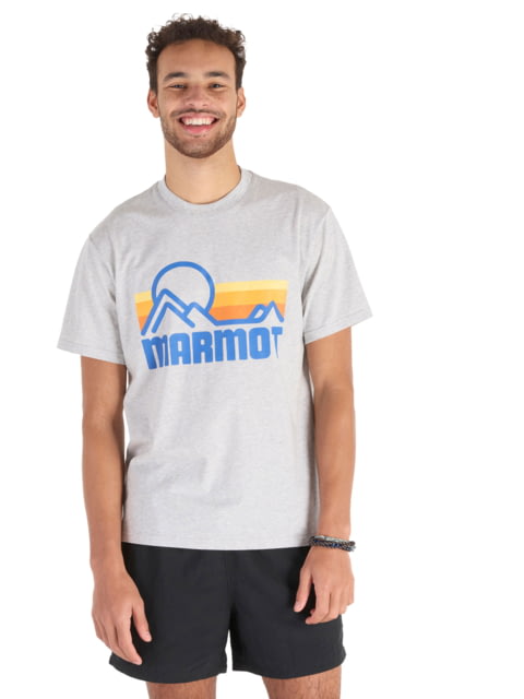 Marmot Coastal Short Sleeve Tee - Men's Light Grey Heather Medium