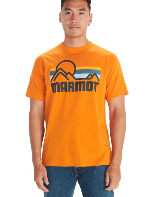 Marmot Coastal Tee Short Sleeve - Mens Orange Pepper Extra Large