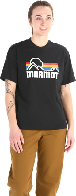 Marmot Coastal Tee Short Sleeve - Women's Black/Multi XS