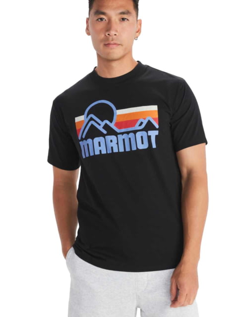 Marmot Coastal Tee SS T-Shirts - Men's Black/Multi Extra Large
