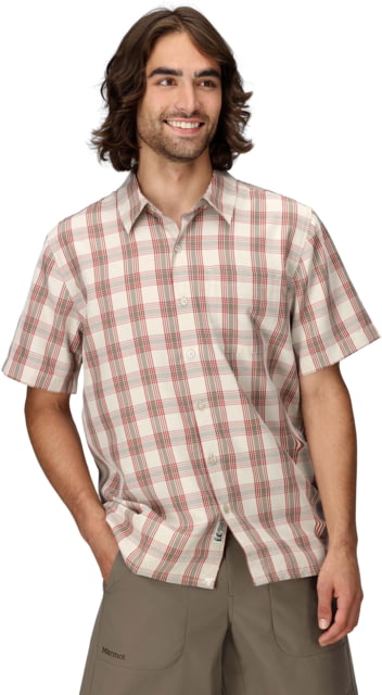 Marmot Marmot Eldridge Novelty Classic SS - Men's Birch Bark Oliver Plaid M