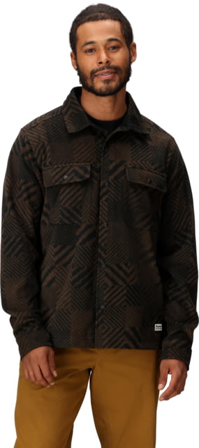 Marmot Felton Fleece Long Sleeve Shirt - Men's Black Patchwork Medium