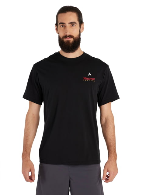 Marmot For Life Short Sleeve Tee - Men's Black Large