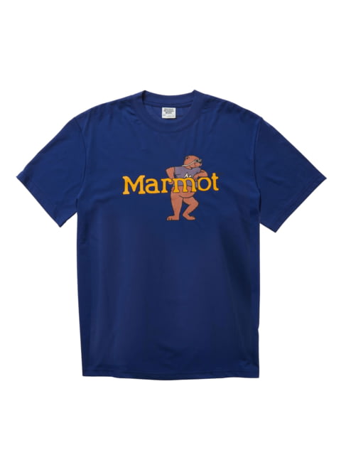 Marmot Leaning Marty Short Sleeve Tee - Men's Twilight Blue Large