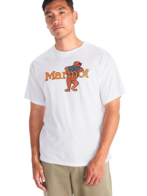 Marmot Leaning Marty Short Sleeve Tee - Mens White 2XL