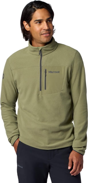 Marmot Marmot AirFleece 1/2 Zip - Men's Olive Grove Large