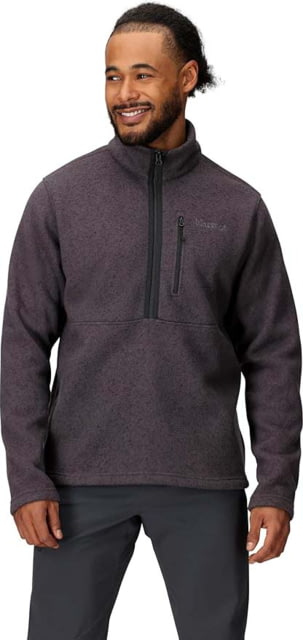Marmot Marmot Drop Line 1/2 Zip - Men's Black Heather Large