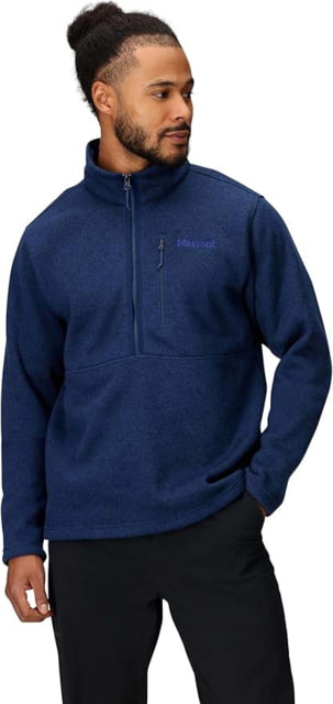 Marmot Marmot Drop Line 1/2 Zip - Men's Arctic Navy Heather Large