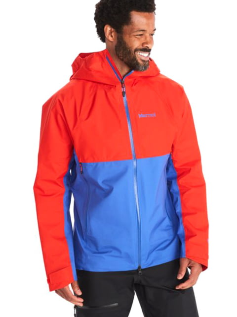 Marmot Mitre Peak GORE-TEX Jacket - Men's Victory Red/Trail Blue Medium