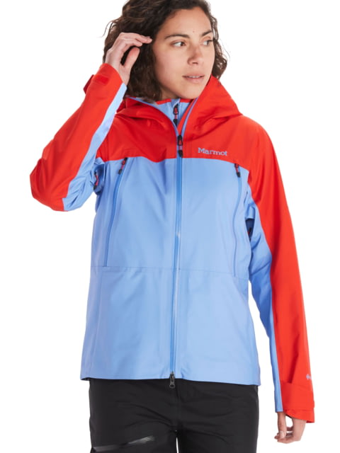 Marmot Mitre Peak GORE TEX Jacket - Womens Victory Red/Getaway Blue Medium