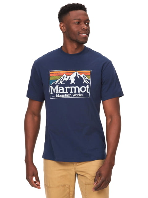 Marmot MMW Gradient Short Sleeve Tee - Men's Arctic Navy Large