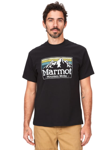 Marmot MMW Gradient Short Sleeve Tee - Men's Black Extra Large