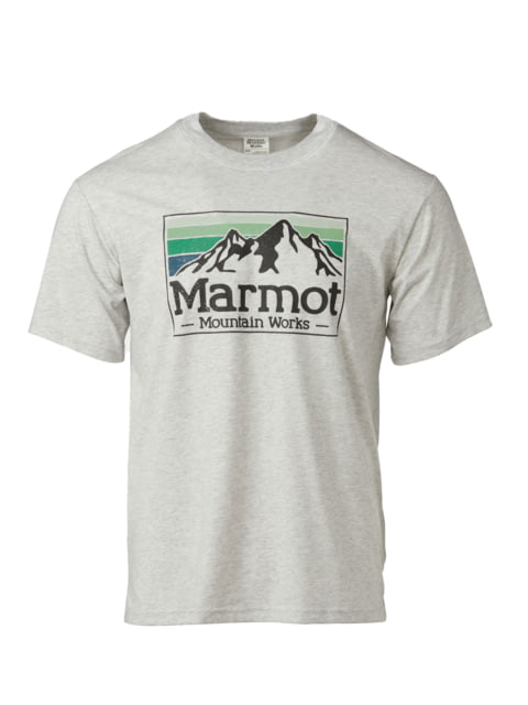 Marmot MMW Gradient Short Sleeve Tee - Men's Light Grey Heather Extra Large