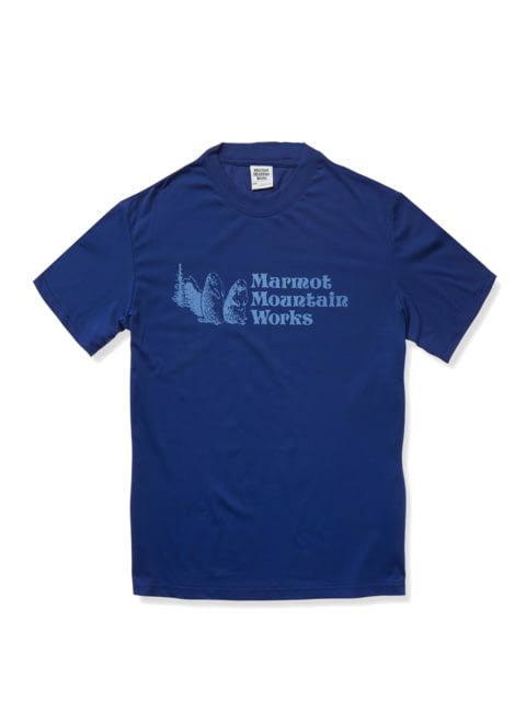Marmot MMW Short Sleeve T-Shirts - Men's Twilight Blue Large