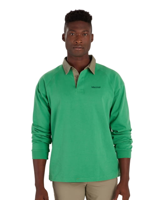 Marmot Mountain Works Rugby Pullover - Men's Clover/Vetiver Extra Large