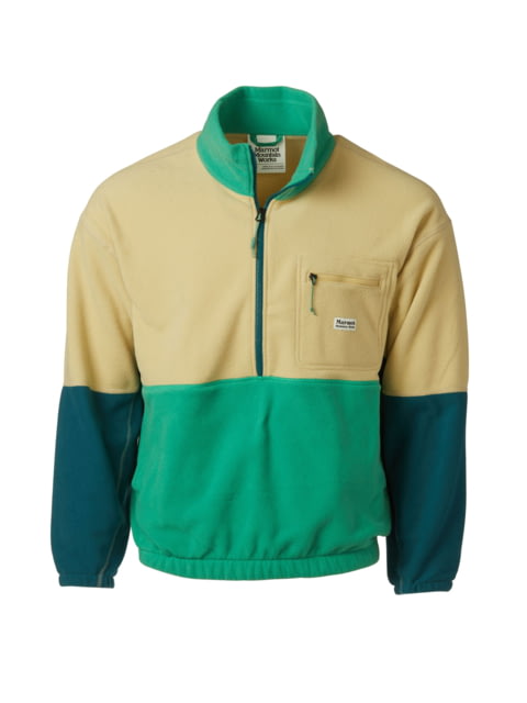 Marmot Retro Rocklin 1/2 Zip - Men's Light Oak/Clover/Dark Jungle Small