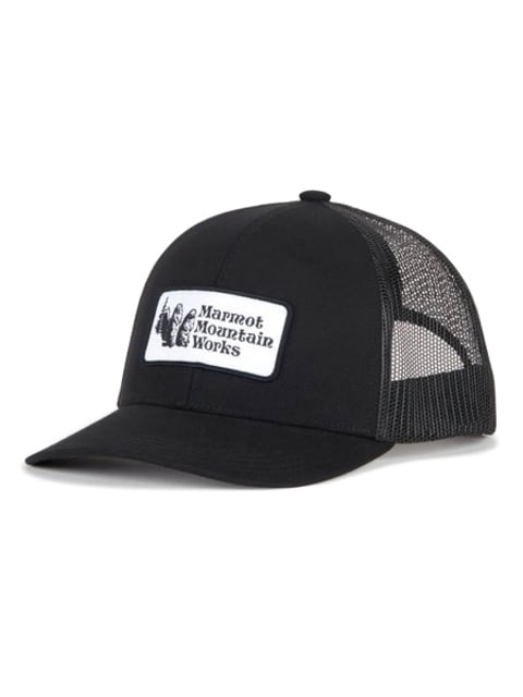 Marmot Retro Trucker Hat Black/Black One Size