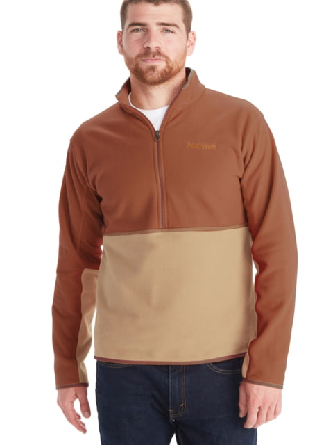 Marmot Rocklin 1/2 Zip - Men's Auburn/Light Oak 2XL