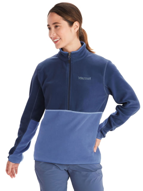 Marmot Rocklin 1/2 Zip - Women's Twilight Blue/Blue Bonnet Medium