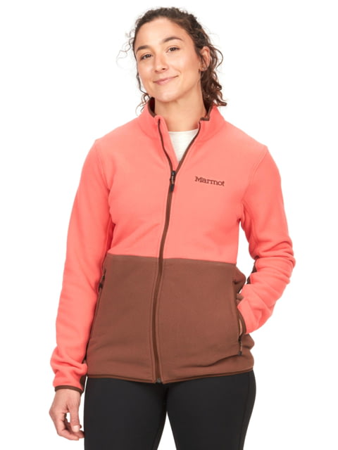 Marmot Rocklin Full Zip Jacket - Women's Grapefruit/Pinecone Extra Small